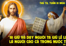 Thứ Tư, tuần 3 Mùa Chay