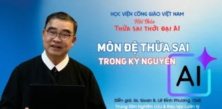 Môn Đệ Thừa Sai Trong Kỷ Nguyên AI