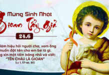 Thứ Tư, 24/6: SINH NHẬT THÁNH GIOAN TẨY GIẢ.