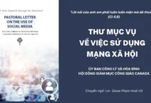THƯ MỤC VỤ VỀ VIỆC SỬ DỤNG MẠNG XÃ HỘI CỦA ỦY BAN CÔNG LÝ VÀ HÒA BÌNH TRỰC THUỘC HỘI ĐỒNG GIÁM MỤC CÔNG GIÁO CANADA