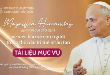 BỘ PHỤC VỤ PHÁT TRIỂN CON NGƯỜI TOÀN DIỆN: TÀI LIỆU MỤC VỤ VỀ THÔNG ĐIỆP MAGNIFICA HUMANITAS