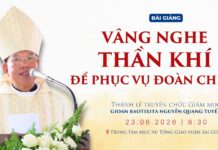 Bài giảng của Đức Tổng Giám mục Giuse Vũ Văn Thiên trong Thánh lễ Truyền chức Giám mục Gioan Baotixita Nguyễn Quang Tuyến