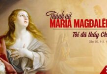 Thứ Tư, 22/7: Thánh nữ Maria Mađalêna