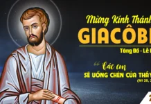 Thứ Bảy. THÁNH GIACÔBÊ, TÔNG ĐỒ.