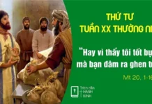 Thứ Tư tuần 20 Thường Niên