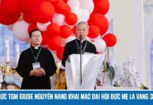 DIỄN VĂN KHAI MẠC ĐẠI HỘI HÀNH HƯƠNG ĐỨC MẸ LA VANG 32 CỦA ĐỨC TỔNG GIÁM MỤC GIUSE NGUYỄN NĂNG