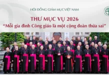 THƯ MỤC VỤ NĂM 2026 CỦA HỘI ĐỒNG GIÁM MỤC VIỆT NAM – MỖI GIA ĐÌNH CÔNG GIÁO LÀ MỘT CỘNG ĐOÀN THỪA SAI